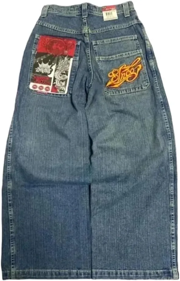 Джинсы Unisex Y2K Hip-hop в стиле готик стритвир 2025, высокие и свободные, с потертостями, принтом и вышивкой
Джинсы Unisex Y2K Hip-hop в стиле готик стритвир 2025, высокие и свободные, с потертостями, принтом и вышивкой