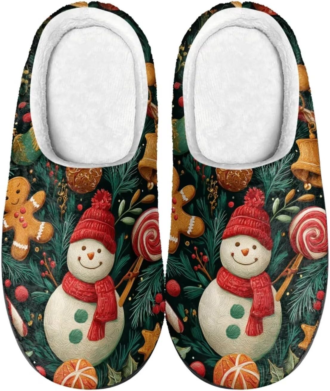 Удобные плюшевые тапочки Cadowhimsy с закрытым носком, домашние тапочки без шнурков, пушистые домашние тапочки для женщин и мужчин, для дома и улицы, Gingerbread Man Snowman Christmas Tree
Удобные плюшевые тапочки Cadowhimsy с закрытым носком, домашние тапочки без шнурков, пушистые домашние тапочки для женщин и мужчин, для дома и улицы, Gingerbread Man Snowman Christmas Tree