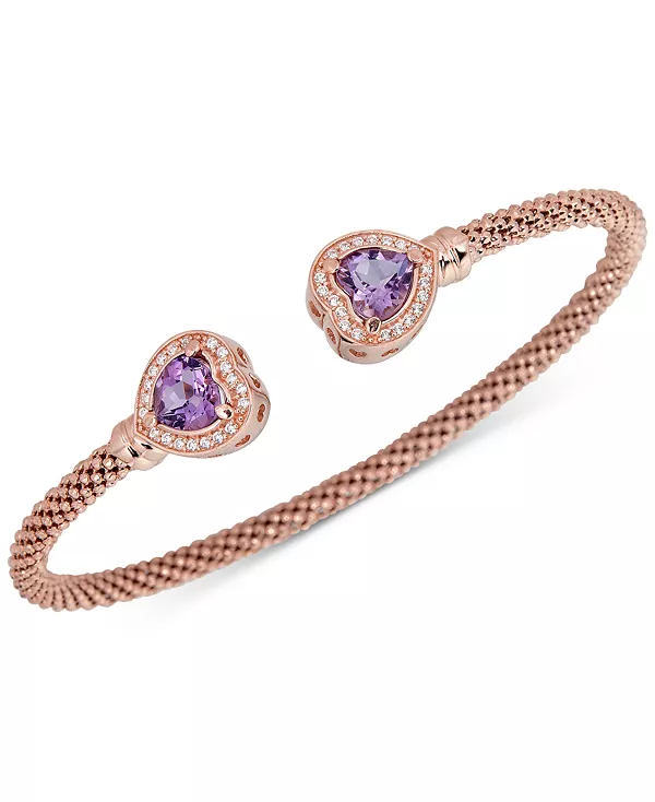 Браслет-Манжета в форме сердца с лазуритом и белым топазом (1/3 карата) из стерлингового серебра с позолотой 14 карат (также доступен с ониксом, аметистом, швейцарским голубым топазом или бирюзой). Macy'S, amethyst, Белый, Браслет-Манжета в форме сердца с
Браслет-Манжета в форме сердца с лазуритом и белым топазом (1/3 карата) из стерлингового серебра с позолотой 14 карат (также доступен с ониксом, аметистом, швейцарским голубым топазом или бирюзой). Macy'S, amethyst, Белый, Браслет-Манжета в форме сердца с