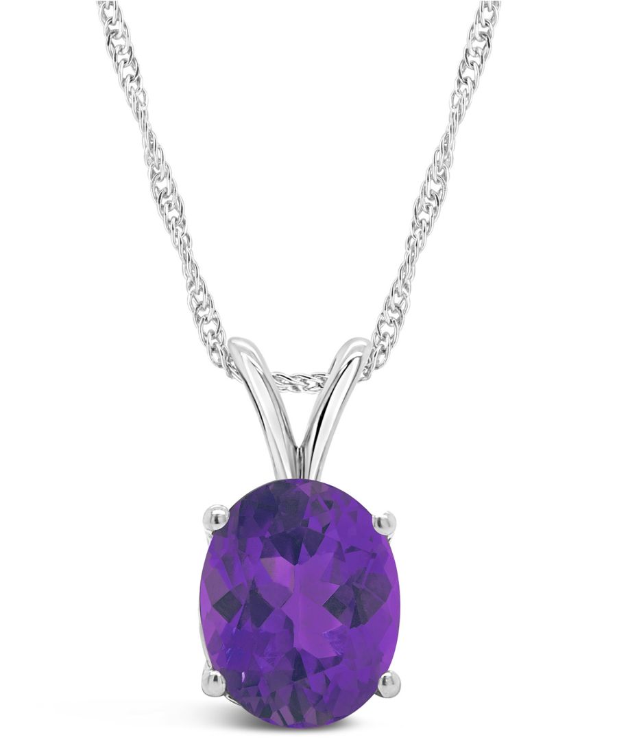 Подвеска-колье с аметистом (2,5 карата) в оправе из белого золота 14 карат Macy's, Amethyst
Подвеска-колье с аметистом (2,5 карата) в оправе из белого золота 14 карат Macy's, Amethyst