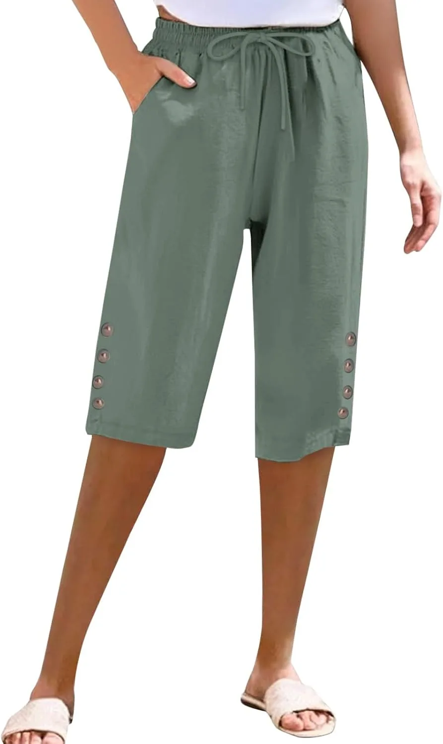 Женские брюки капри Pure Plus Size Loose Vacation Cropped с карманами MTIZJDYX
Женские брюки капри Pure Plus Size Loose Vacation Cropped с карманами MTIZJDYX