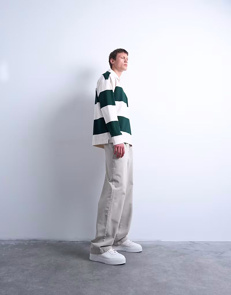 Брюки мешковатого кроя с высокой талией из твила в цвете «камень» Topman
Брюки мешковатого кроя с высокой талией из твила в цвете «камень» Topman