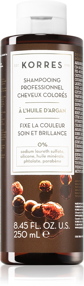Очищающий шампунь с аргановым маслом для окрашенных волос Korres, 250 мл
Очищающий шампунь с аргановым маслом для окрашенных волос Korres, 250 мл