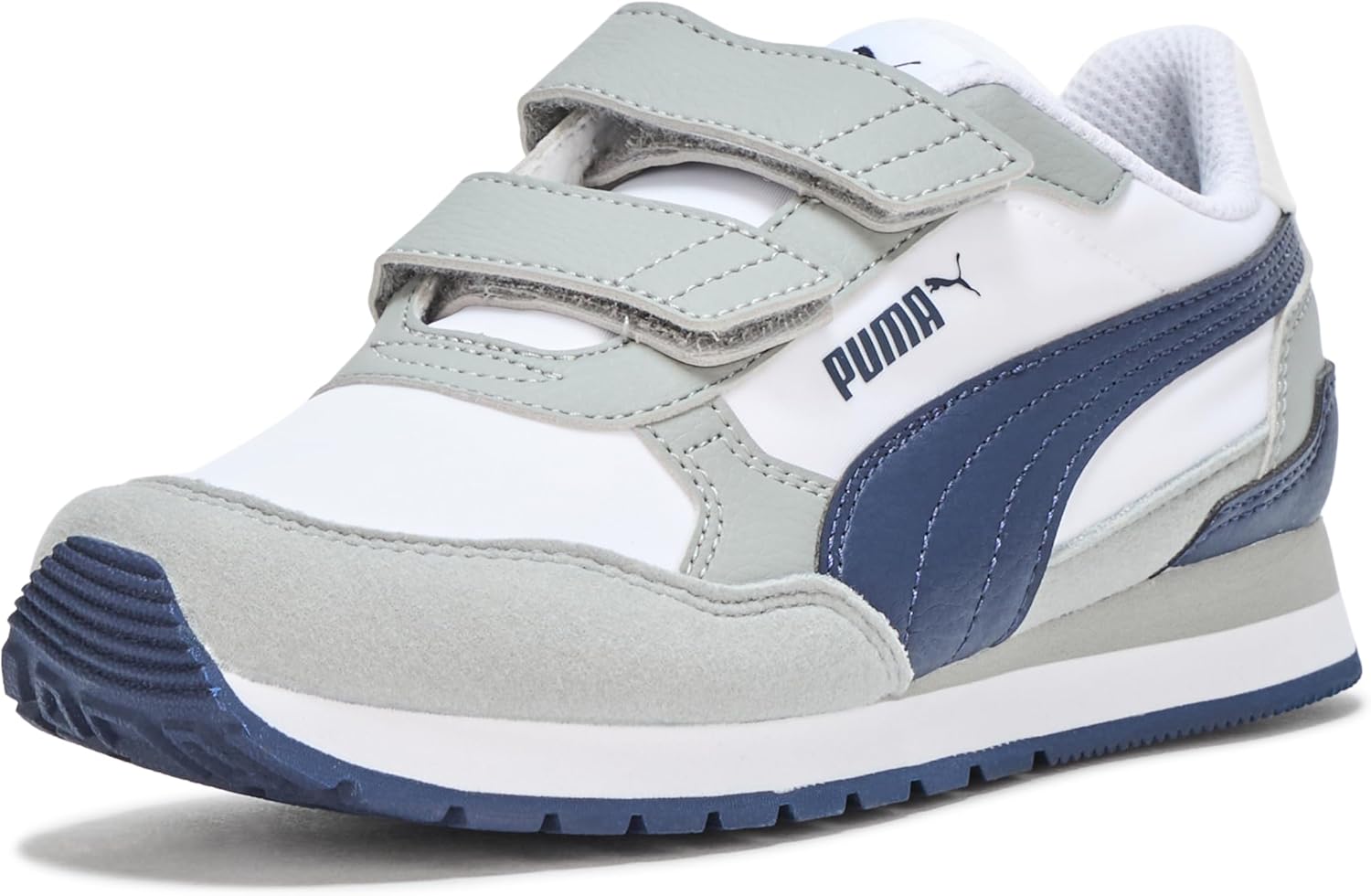 Кроссовки Puma St Runner унисекс-детские на липучке, синий/серый/темно-синий
Кроссовки Puma St Runner унисекс-детские на липучке, синий/серый/темно-синий