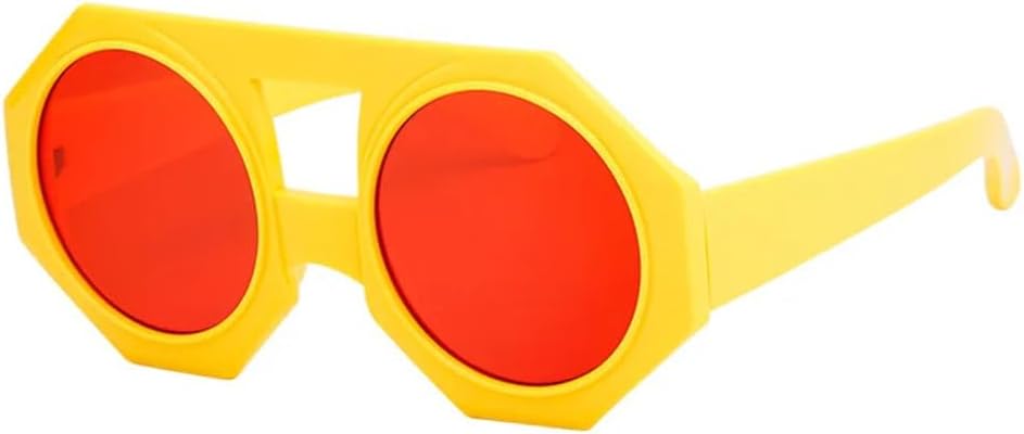 Солнцезащитные очки большого размера с необычной оправой, 2027 год, для женщин и мужчин, винтажные солнцезащитные очки в стиле панк с круглыми линзами MTZJH, Yellow Red
Солнцезащитные очки большого размера с необычной оправой, 2027 год, для женщин и мужчин, винтажные солнцезащитные очки в стиле панк с круглыми линзами MTZJH, Yellow Red