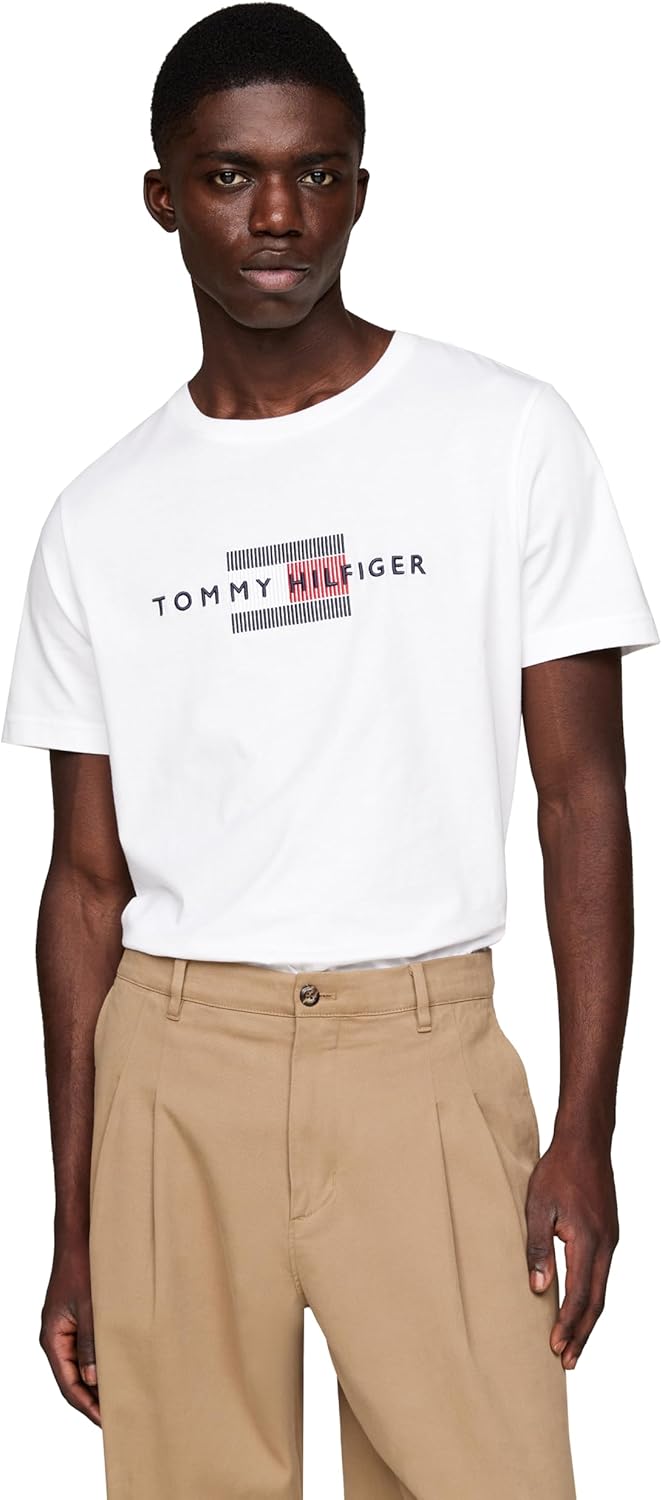 Мужские хлопковые футболки Tommy Hilfiger с коротким рукавом и вышитым логотипом-флажком. Доступны также размеры для больших и высоких размеров., White, Белый, Мужские хлопковые футболки Tommy Hilfiger с коротким рукавом и вышитым логотипом-флажком. Досту
Мужские хлопковые футболки Tommy Hilfiger с коротким рукавом и вышитым логотипом-флажком. Доступны также размеры для больших и высоких размеров., White, Белый, Мужские хлопковые футболки Tommy Hilfiger с коротким рукавом и вышитым логотипом-флажком. Досту