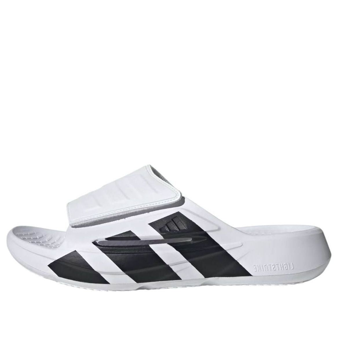 Шлепанцы adidas Lightblaze Slides 'White Black'
Шлепанцы adidas Lightblaze Slides 'White Black'