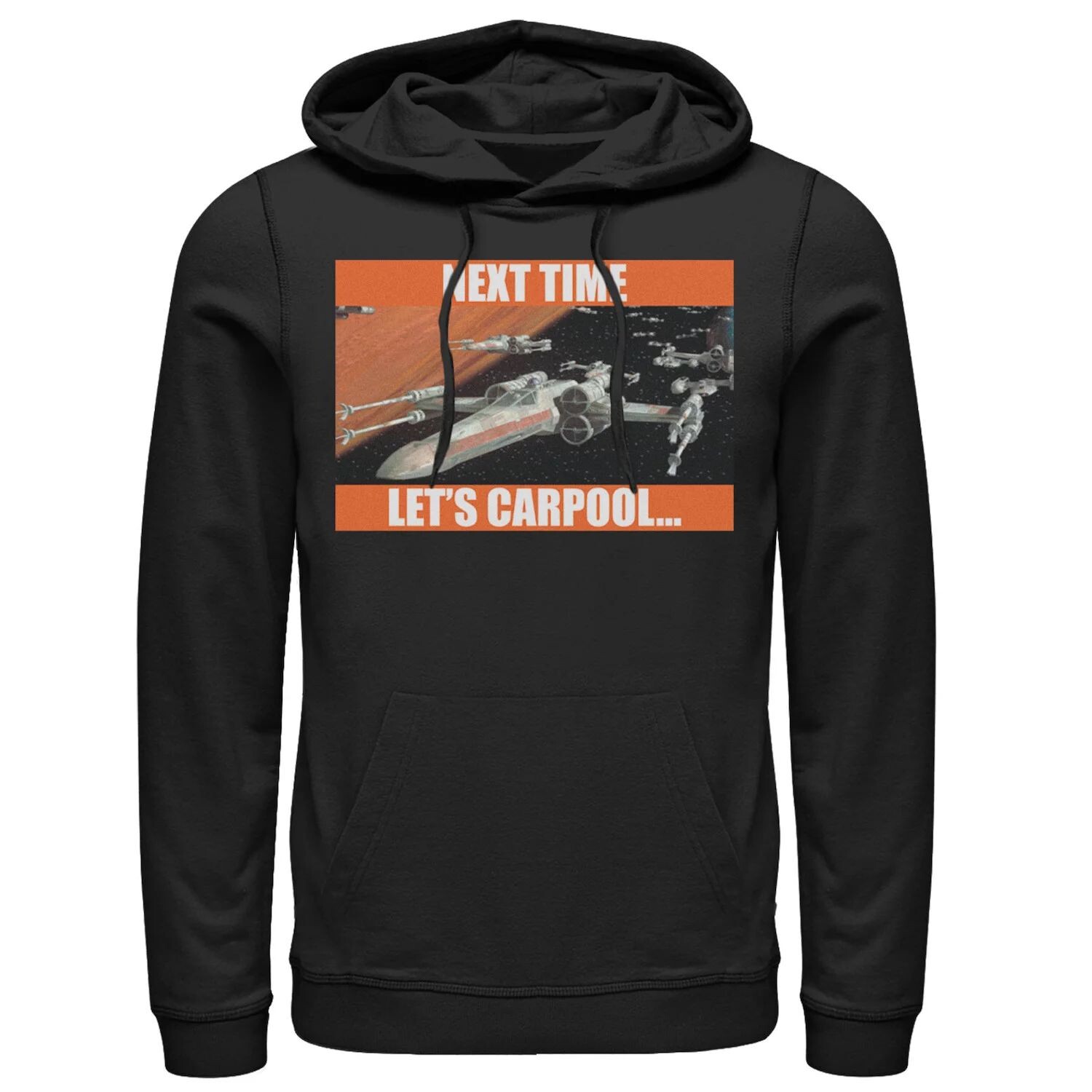 Мужская толстовка с капюшоном «Звездные войны: в следующий раз давайте поедем на машине» Licensed Character
Мужская толстовка с капюшоном «Звездные войны: в следующий раз давайте поедем на машине» Licensed Character