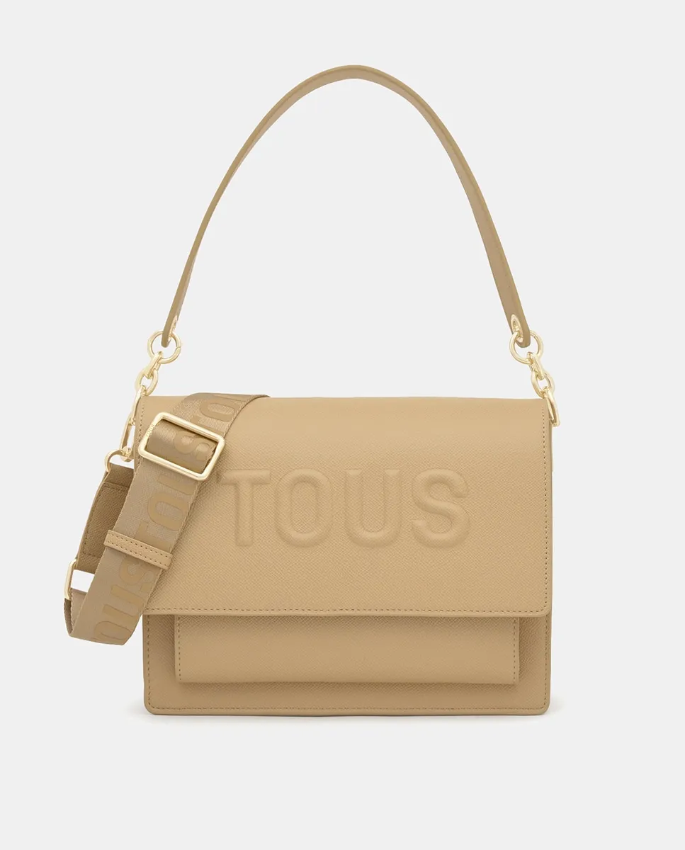 Средняя сумка через плечо с магнитной кнопкой и клапаном Tous, серый
Средняя сумка через плечо с магнитной кнопкой и клапаном Tous, серый