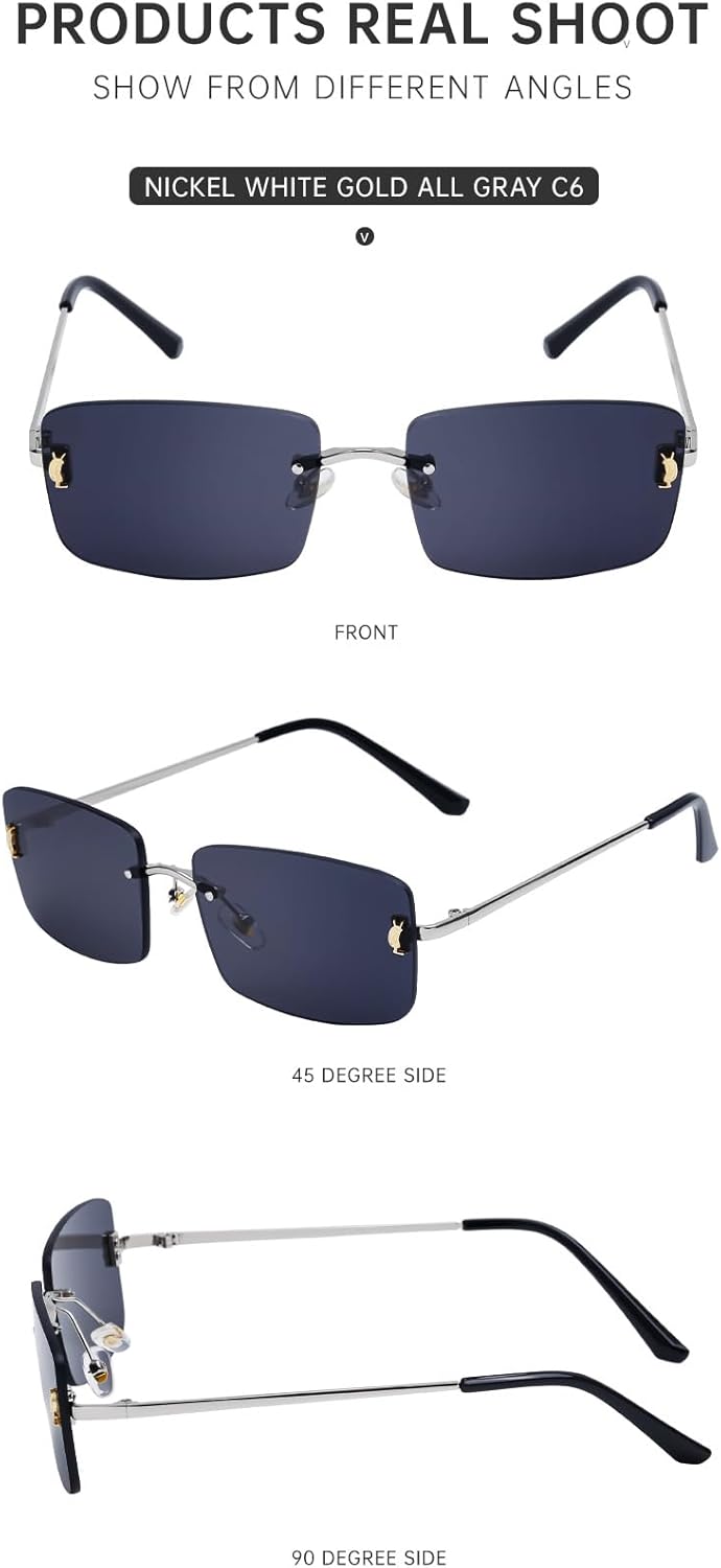 Солнцезащитные очки без оправы, изготовленные на заказ – минималистичный дизайн с возможностью индивидуальной настройки и полной защитой от УФ-излучения для мужчин и женщин GDKPJDT, 3
Солнцезащитные очки без оправы, изготовленные на заказ – минималистичный дизайн с возможностью индивидуальной настройки и полной защитой от УФ-излучения для мужчин и женщин GDKPJDT, 3