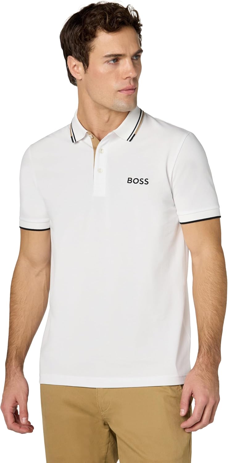 BOSS Мужская поло Paddy Pro, White Bone, Белый, BOSS Мужская поло Paddy Pro, White Bone
BOSS Мужская поло Paddy Pro, White Bone, Белый, BOSS Мужская поло Paddy Pro, White Bone