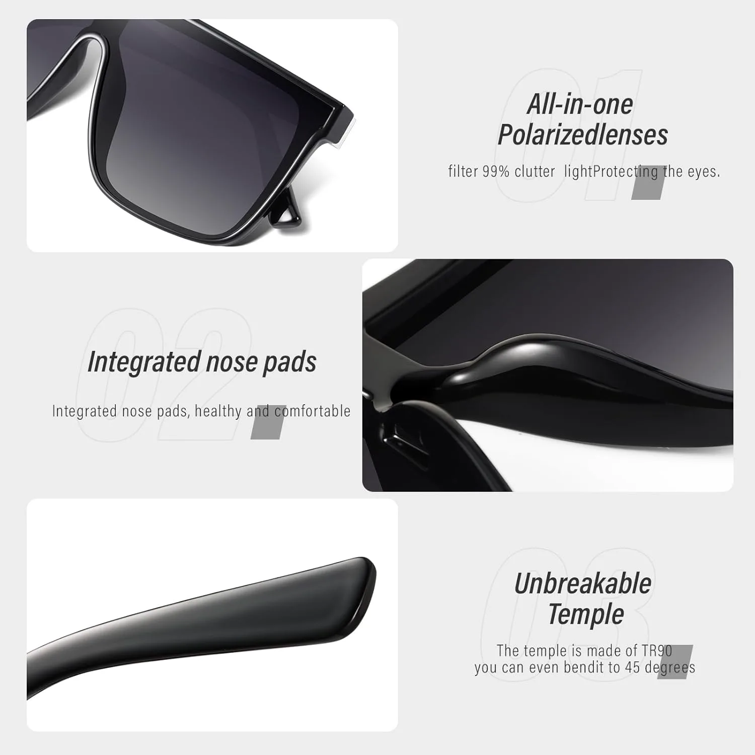 KUGUAOK Винтажные большие квадратные солнцезащитные очки для женщин, крупная оправа, очки-маска с сиамскими линзами, защита от УФ-излучения, Black+leopard+silver
KUGUAOK Винтажные большие квадратные солнцезащитные очки для женщин, крупная оправа, очки-маска с сиамскими линзами, защита от УФ-излучения, Black+leopard+silver