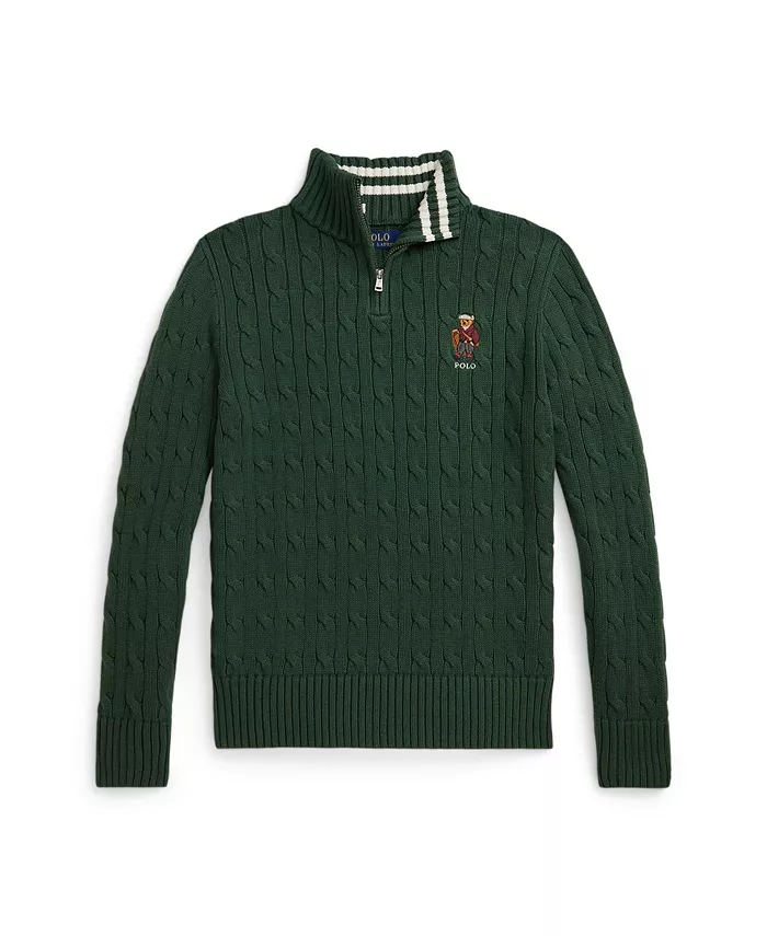 Мальчиковый кабельный хлопковый свитер 8-20 Polo Ralph Lauren, зеленый
Мальчиковый кабельный хлопковый свитер 8-20 Polo Ralph Lauren, зеленый