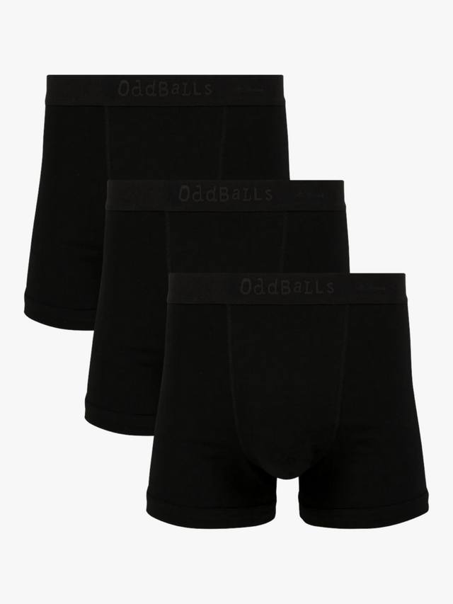 Скрытые хлопковые стрейч боксеры OddBalls, Pack of 3, Black
Скрытые хлопковые стрейч боксеры OddBalls, Pack of 3, Black