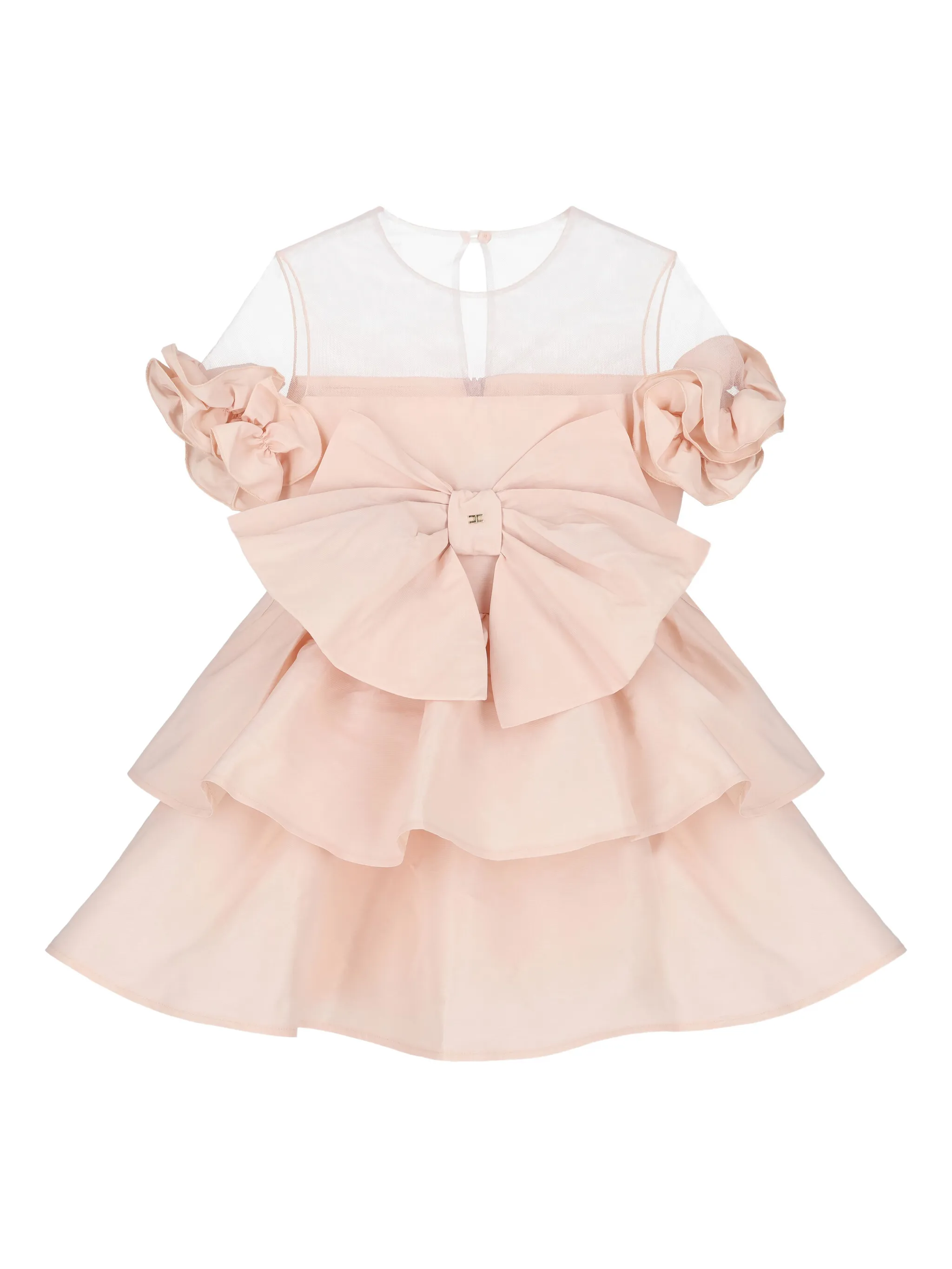 Многослойное платье с бантом Elisabetta Franchi Kids, розовый
Многослойное платье с бантом Elisabetta Franchi Kids, розовый
