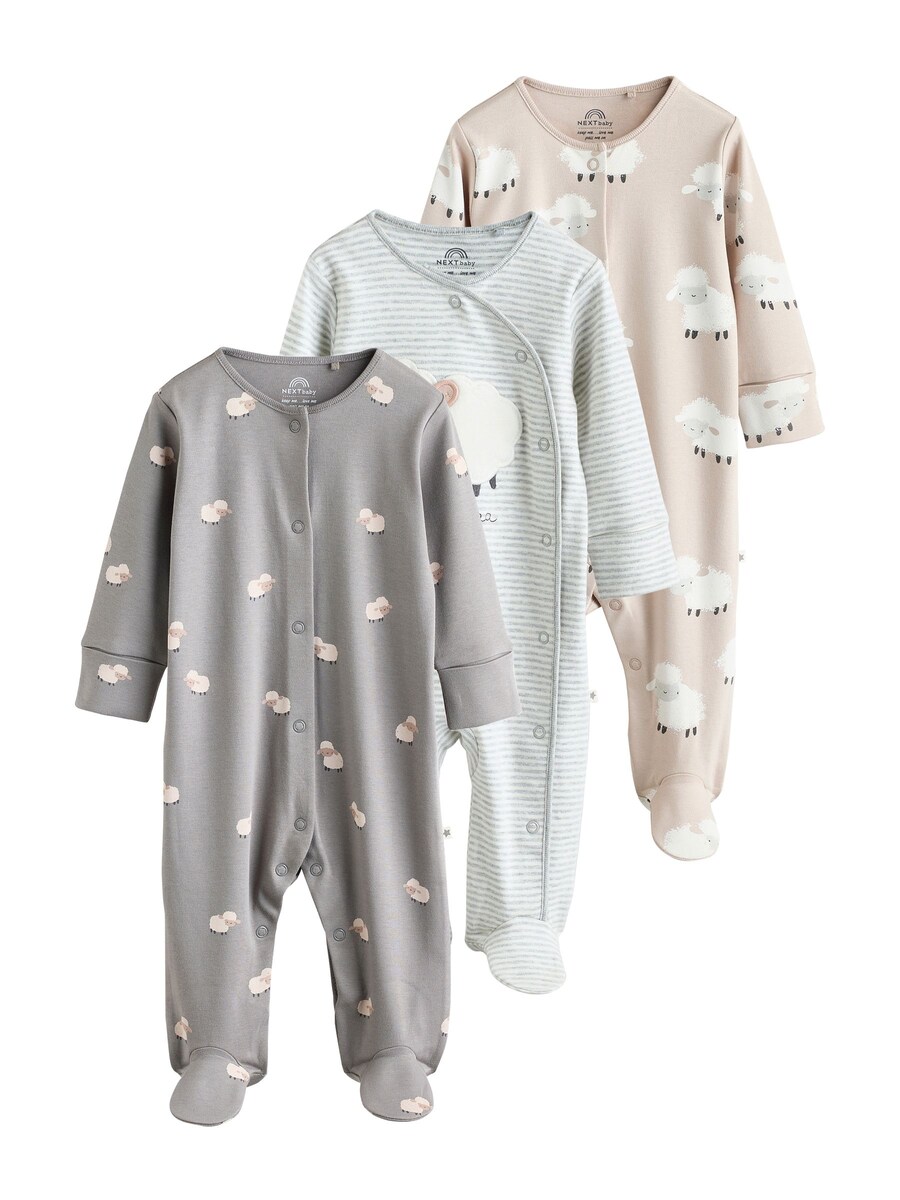 Пижама Next, бежевый/серый/мятный
Пижама Next, бежевый/серый/мятный