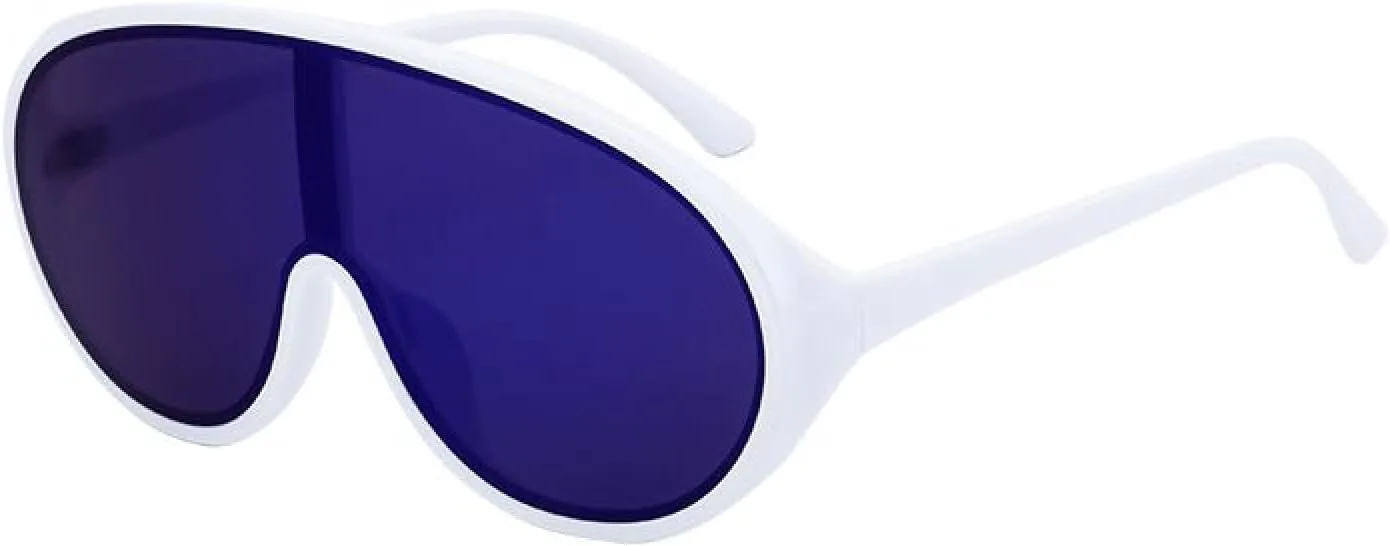 Большие солнцезащитные очки-щитки для женщин и мужчин, роскошные модные цельные солнцезащитные очки в стиле панк, большие оправы TVTBBVV, C3whitebluesilver
Большие солнцезащитные очки-щитки для женщин и мужчин, роскошные модные цельные солнцезащитные очки в стиле панк, большие оправы TVTBBVV, C3whitebluesilver