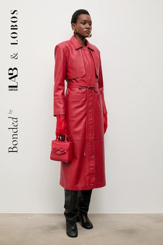 Кожаное пальто bonded by & lobos Answear.LAB, красный
Кожаное пальто bonded by & lobos Answear.LAB, красный