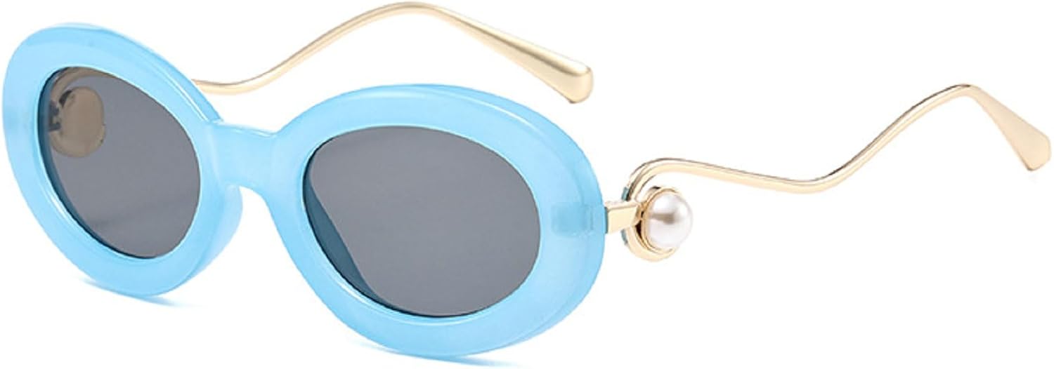 Ретро овальные солнцезащитные очки для женщин, модные, роскошные, с металлической оправой, дизайнерские, винтажные, с защитой от УФ-излучения UV400, трендовые женские солнцезащитные очки с жемчужным блеском mincl, Blue
Ретро овальные солнцезащитные очки для женщин, модные, роскошные, с металлической оправой, дизайнерские, винтажные, с защитой от УФ-излучения UV400, трендовые женские солнцезащитные очки с жемчужным блеском mincl, Blue