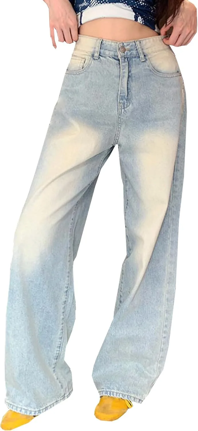 Джинсы High Rise Boyfriend Wide Leg для женщин, винтажные, светлая стирка Wonyier
Джинсы High Rise Boyfriend Wide Leg для женщин, винтажные, светлая стирка Wonyier