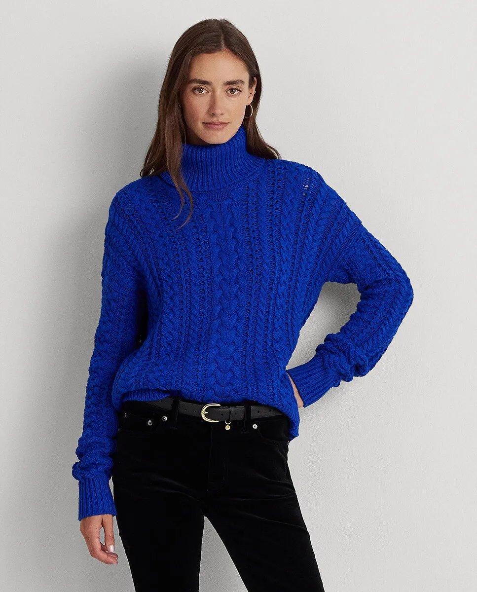 Женский свитер с высоким воротником и завязками Lauren Ralph Lauren, цвет Azul Índigo
Женский свитер с высоким воротником и завязками Lauren Ralph Lauren, цвет Azul Índigo
