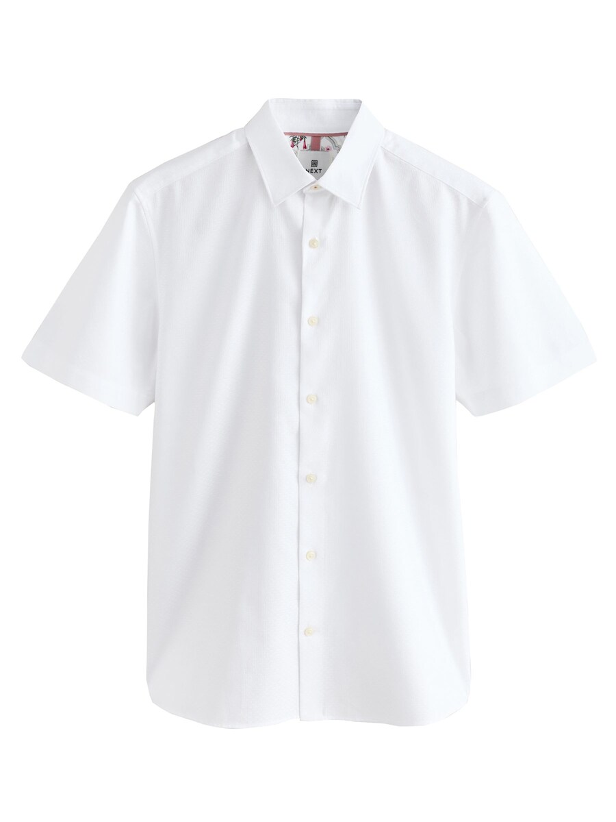 Рубашка на пуговицах классического кроя Next, белый 
Рубашка на пуговицах классического кроя Next, белый