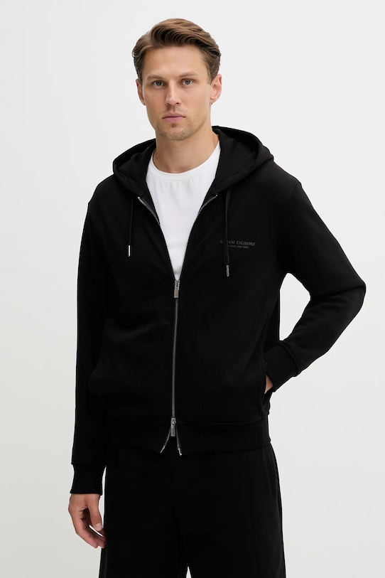 Хлопковая толстовка Armani Exchange, черный
Хлопковая толстовка Armani Exchange, черный