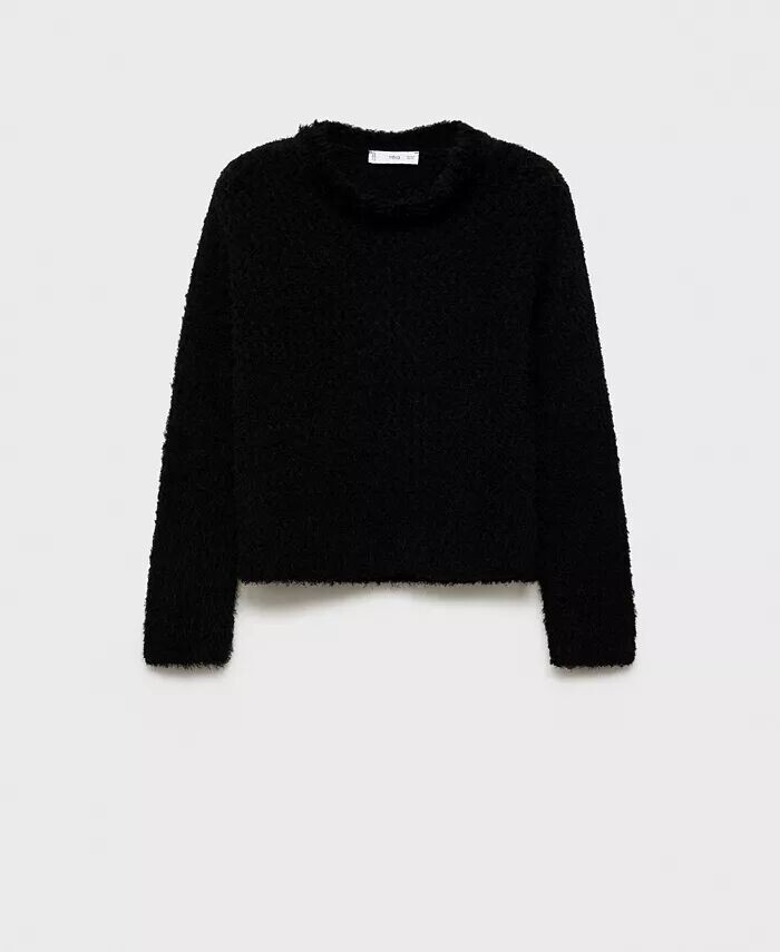 Женский вязаный свитер с эффектом меха MANGO, черный
Женский вязаный свитер с эффектом меха MANGO, черный