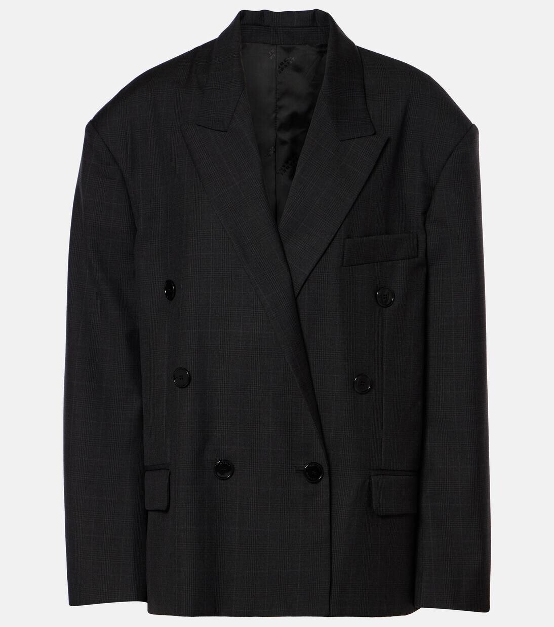 Двубортный пиджак из смесовой шерсти в клетку Klero Isabel Marant, цвет anthracite, Черный, Двубортный пиджак из смесовой шерсти в клетку Klero Isabel Marant, цвет anthracite
Двубортный пиджак из смесовой шерсти в клетку Klero Isabel Marant, цвет anthracite, Черный, Двубортный пиджак из смесовой шерсти в клетку Klero Isabel Marant, цвет anthracite