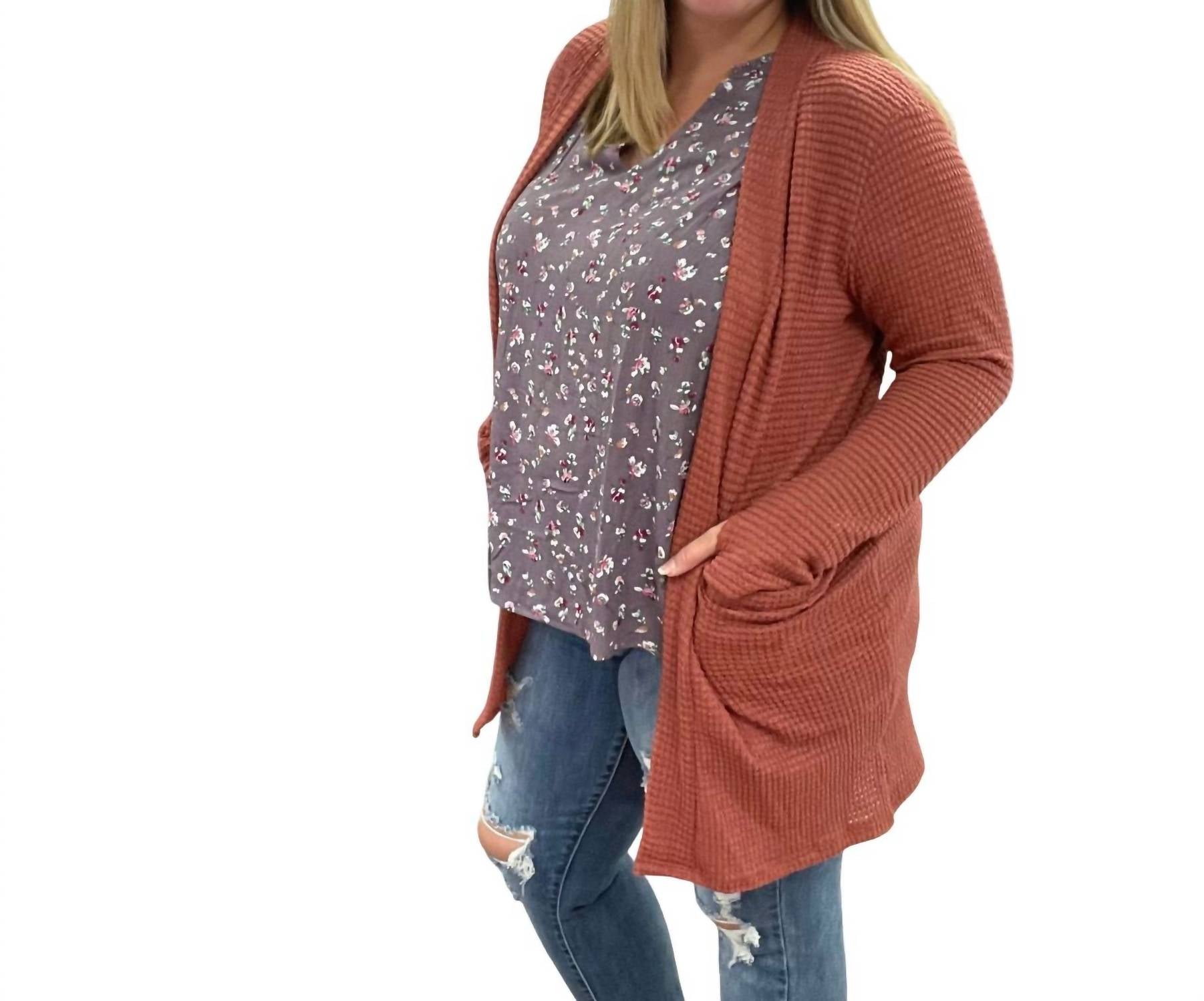 BLAKELEY Вязаный кардиган Lola цвета ржавчины
BLAKELEY Вязаный кардиган Lola цвета ржавчины