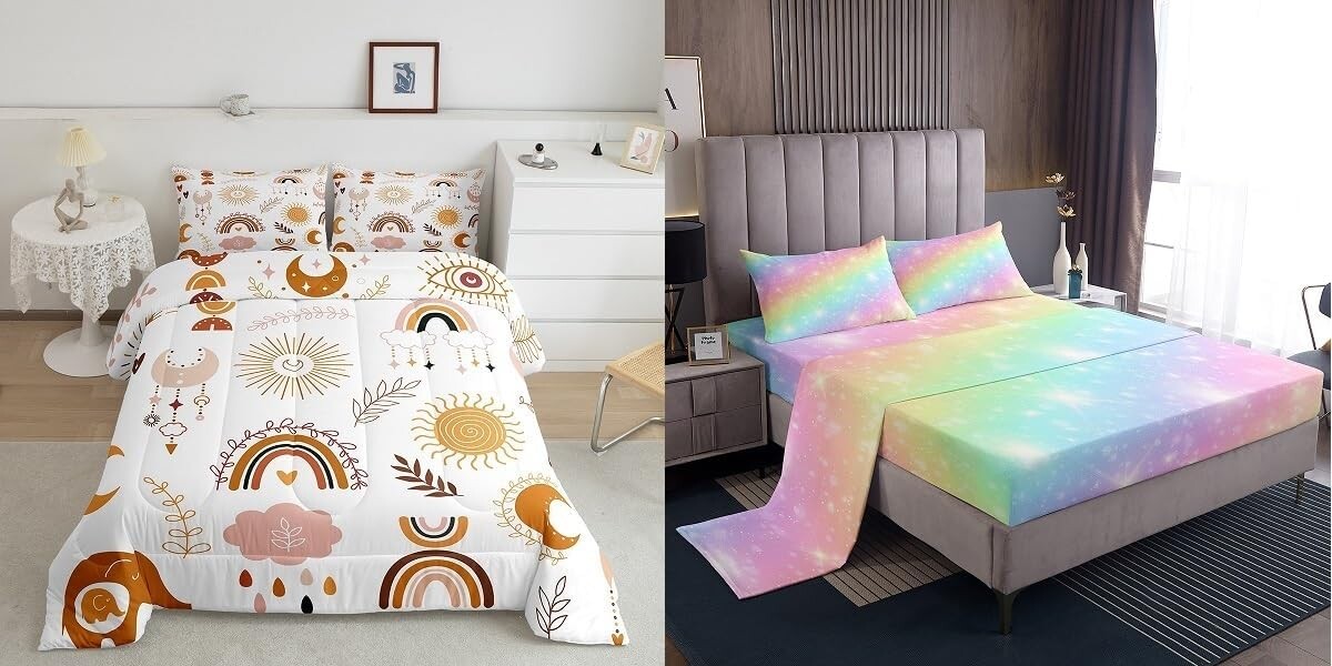 Erosebridal комплект кроватей Twin Size Rainbow из 5 предметов для детей и девочек (1 одеяло, 1 простыня, 1 верхняя простыня, 2 наволочки)
Erosebridal комплект кроватей Twin Size Rainbow из 5 предметов для детей и девочек (1 одеяло, 1 простыня, 1 верхняя простыня, 2 наволочки)