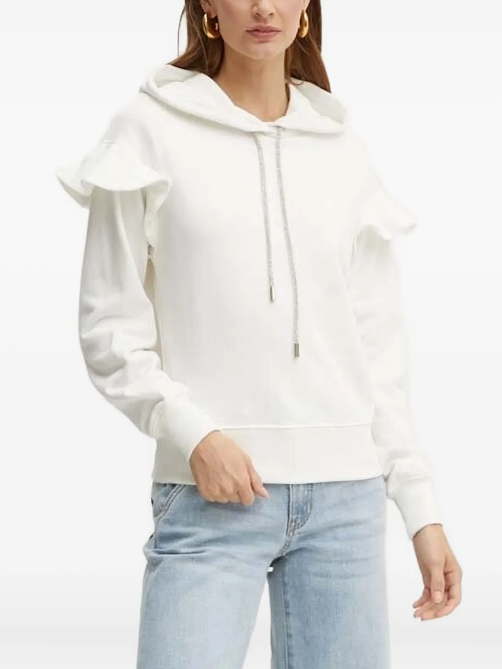 Худи с оборками Silvian Heach, белый
Худи с оборками Silvian Heach, белый