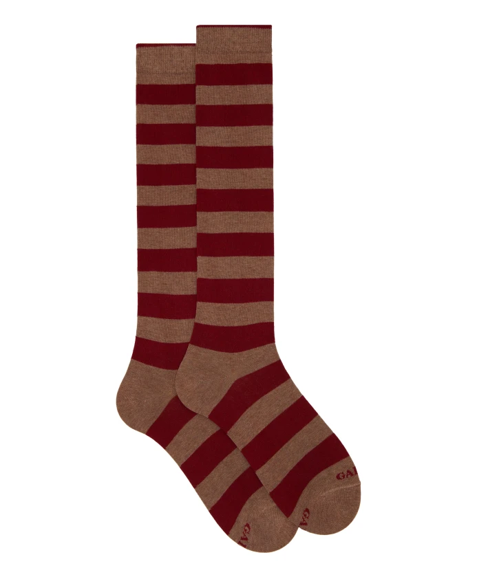 Длинные хлопковые носки в коричневую полоску Gallo, мультиколор
Длинные хлопковые носки в коричневую полоску Gallo, мультиколор