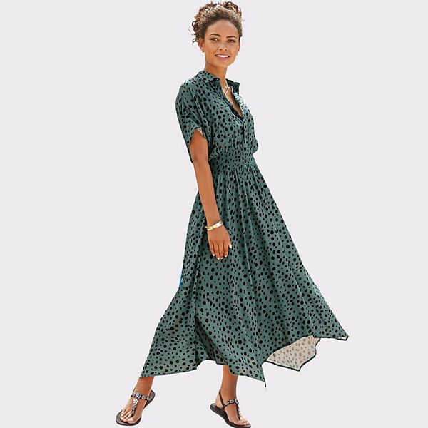 Женское платье с принтом и воротником Lascana, Jade And Black
Женское платье с принтом и воротником Lascana, Jade And Black