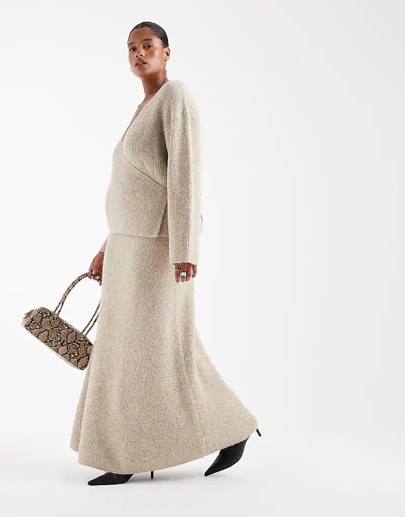 4th & Reckless Plus шерстяная мягкая трикотажная макси-юбка бежевого цвета
4th & Reckless Plus шерстяная мягкая трикотажная макси-юбка бежевого цвета