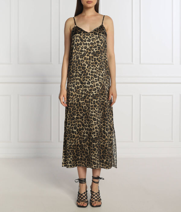 Платье The Kooples шелковое на бретелях с леопардовым принтом, коричневый
Платье The Kooples шелковое на бретелях с леопардовым принтом, коричневый