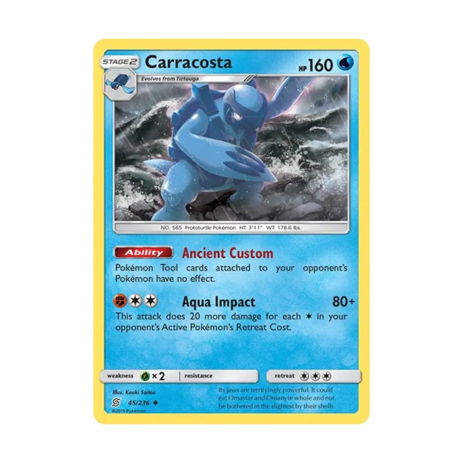 CCG Карракоста (Ю) № 45/236, Pokemon - SM - Unified Minds - Singles
CCG Карракоста (Ю) № 45/236, Pokemon - SM - Unified Minds - Singles