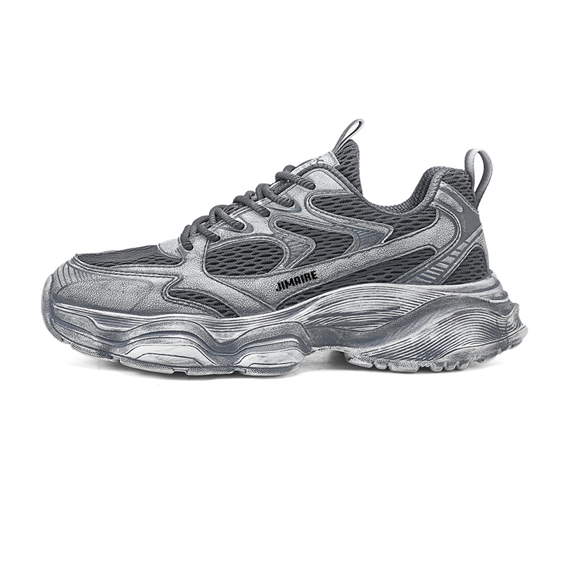 King Jinmai Мужские серые кроссовки лоу-топ с массивной подошвой, цвет Gray
King Jinmai Мужские серые кроссовки лоу-топ с массивной подошвой, цвет Gray