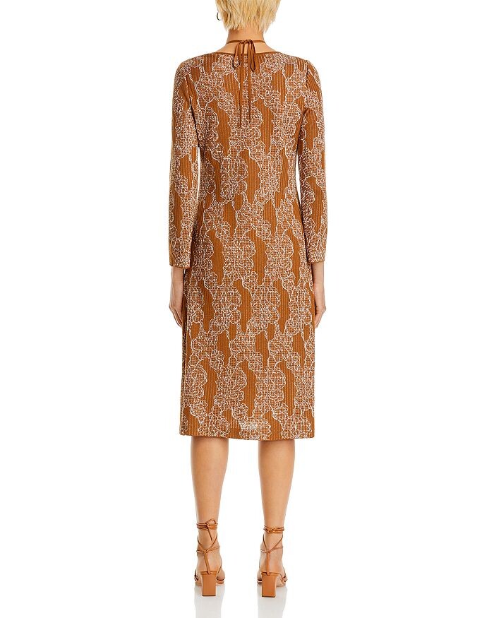 Жаккардовое платье Misook с эффектом металлик, коричневый
Жаккардовое платье Misook с эффектом металлик, коричневый