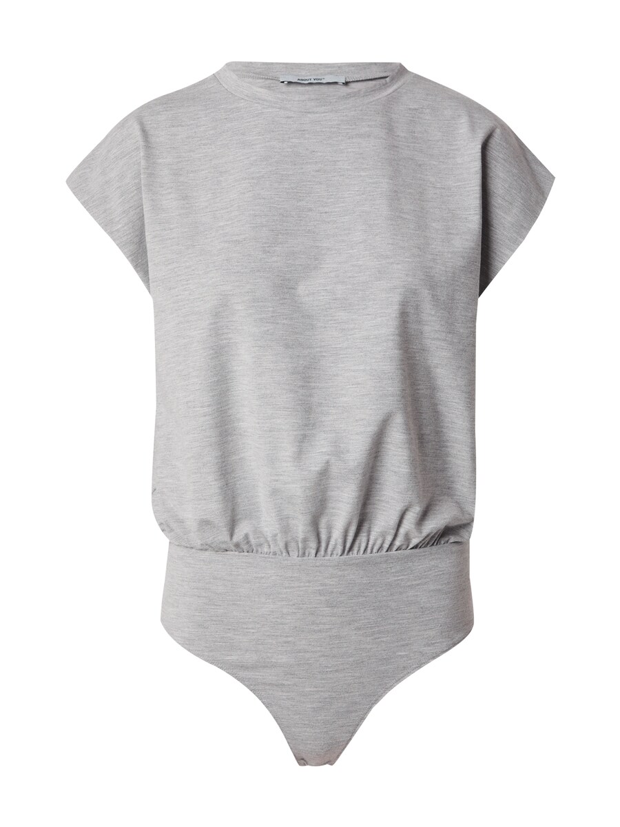 Боди-рубашка ABOUT YOU Marcella, пятнистый серый 
Боди-рубашка ABOUT YOU Marcella, пятнистый серый