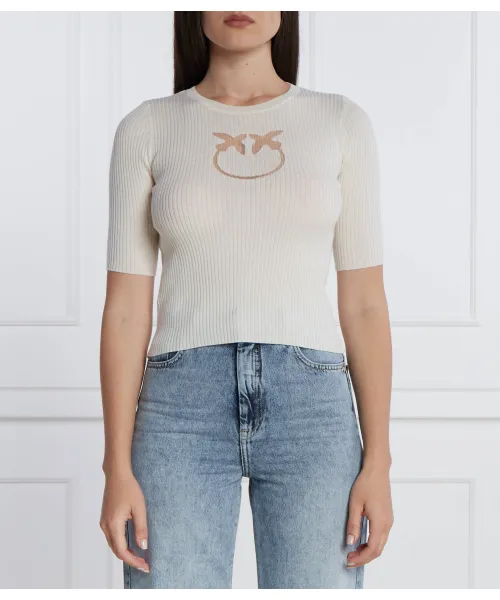 Шерстяная блузка Slim fit Pinko, бежевый
Шерстяная блузка Slim fit Pinko, бежевый