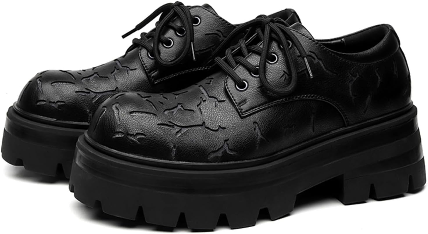 Мужские кожаные туфли оксфорды с текстурным узором, шнуровкой, рифленой подошвой и декоративными металлическими люверсами, Нескользящие, комфортные для офиса, повседневной и уличной носки Lshwcift, черный
Мужские кожаные туфли оксфорды с текстурным узором, шнуровкой, рифленой подошвой и декоративными металлическими люверсами, Нескользящие, комфортные для офиса, повседневной и уличной носки Lshwcift, черный