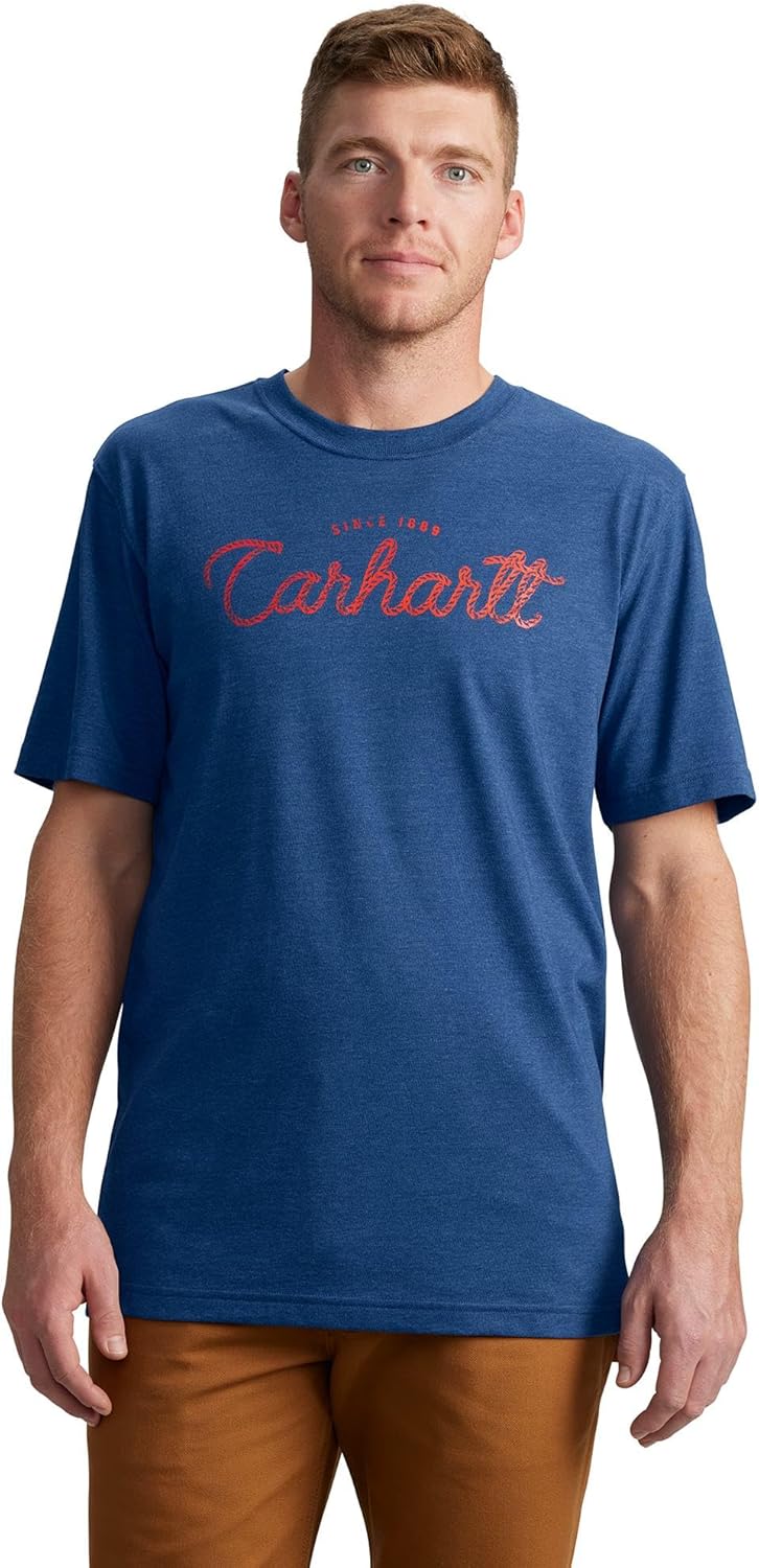 Мужская легкая футболка Carhartt 106531 свободного кроя с коротким рукавом и принтом, Deep Ocean Heather
Мужская легкая футболка Carhartt 106531 свободного кроя с коротким рукавом и принтом, Deep Ocean Heather