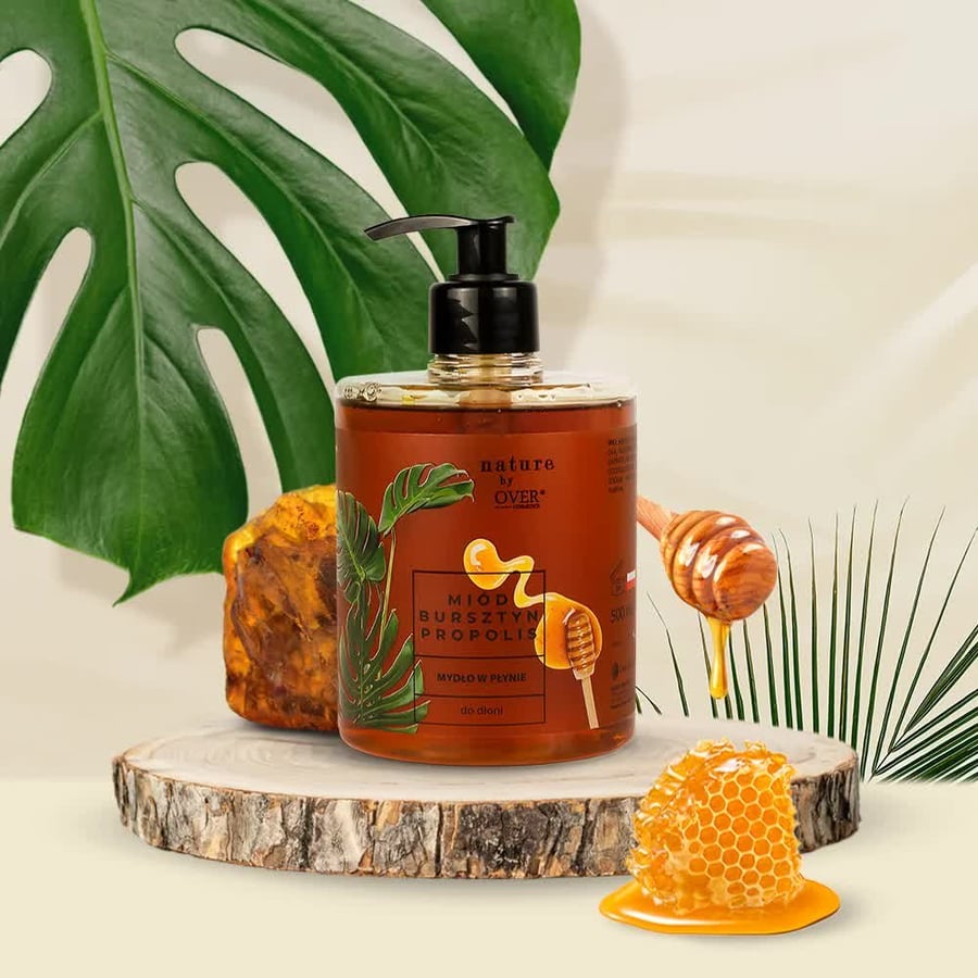 Over Cosmetics, Жидкое мыло Honey Amber Propolis, 500 мл
Over Cosmetics, Жидкое мыло Honey Amber Propolis, 500 мл