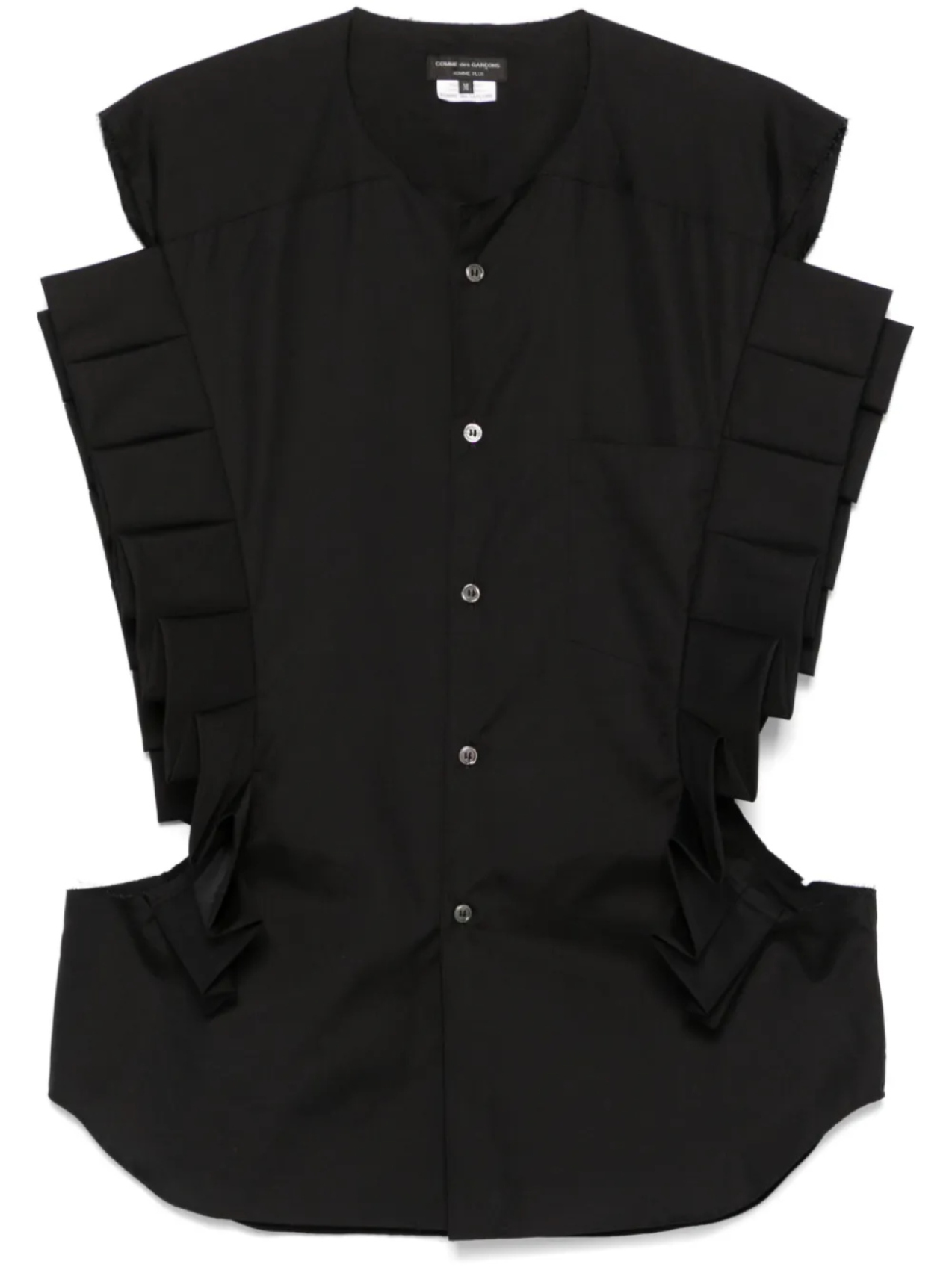 Плиссированная рубашка Comme Des Garçons, черный
Плиссированная рубашка Comme Des Garçons, черный