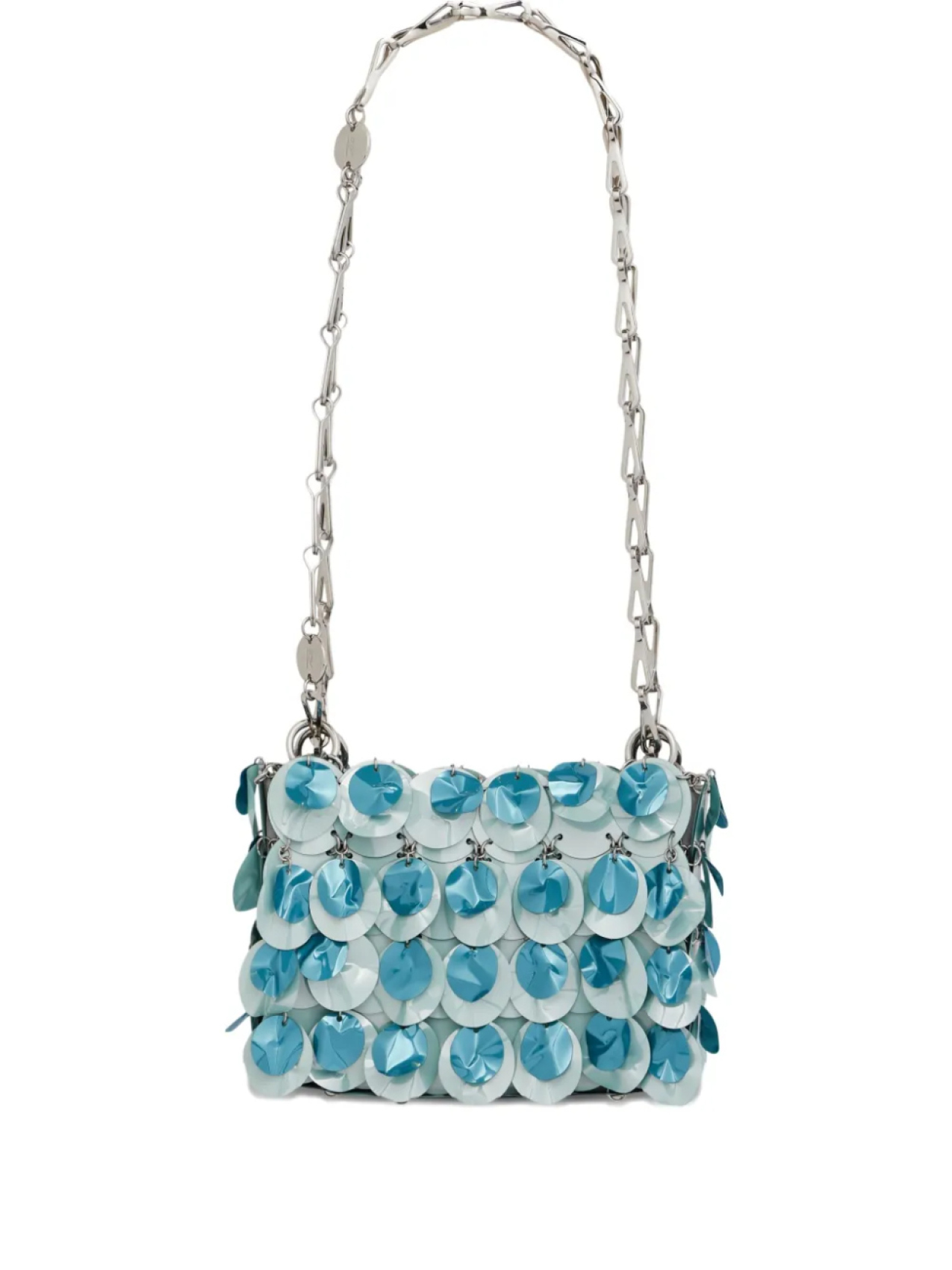 Сумка через плечо Rabanne, украшенная пайетками, синий
Сумка через плечо Rabanne, украшенная пайетками, синий