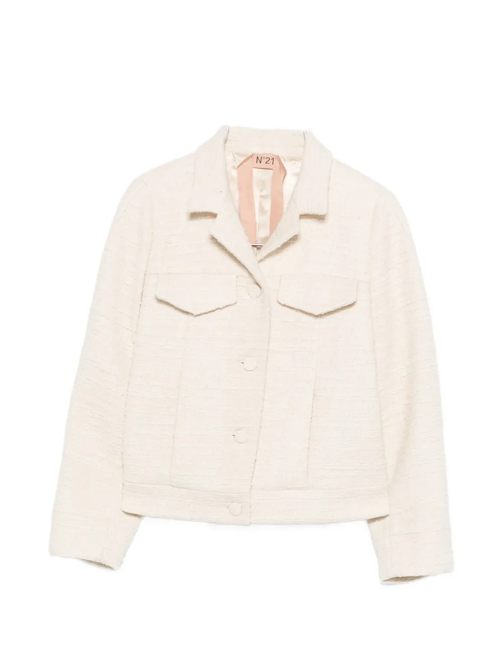Куртка с плетеным карманом Nº21, бежевый
Куртка с плетеным карманом Nº21, бежевый