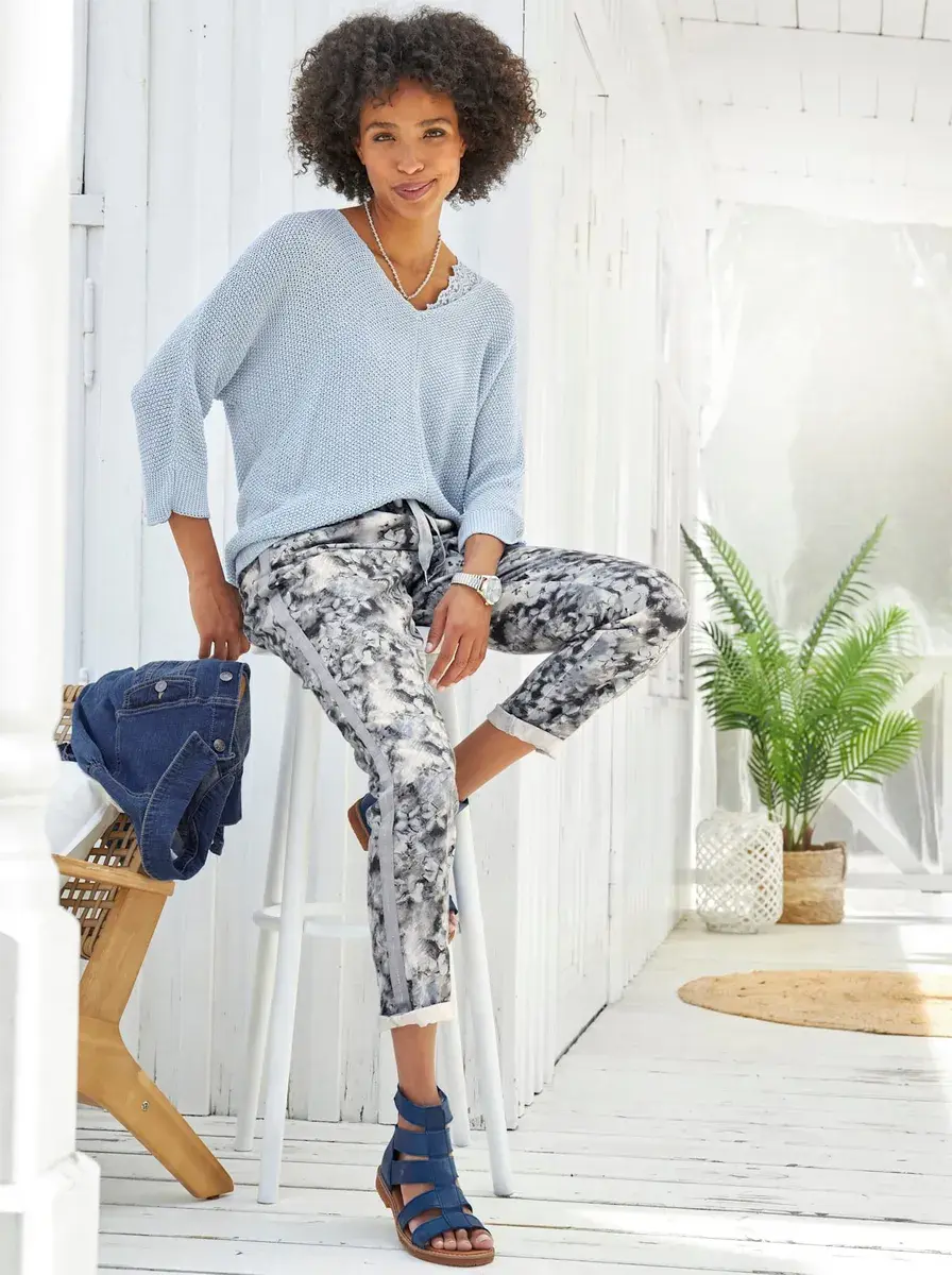 LINEA TESINI by Heine Свитер с рукавами 3/4 "Пуловер", голубой
LINEA TESINI by Heine Свитер с рукавами 3/4 "Пуловер", голубой