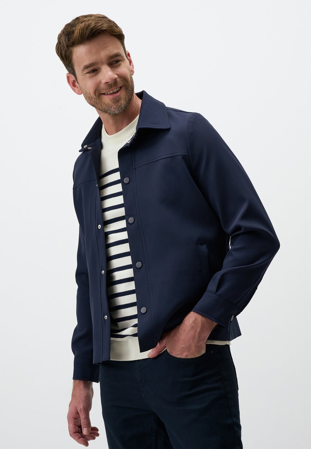 Летняя куртка WITH SNAP DETAIL POCKETS Jimmy Key, темно-синий
Летняя куртка WITH SNAP DETAIL POCKETS Jimmy Key, темно-синий