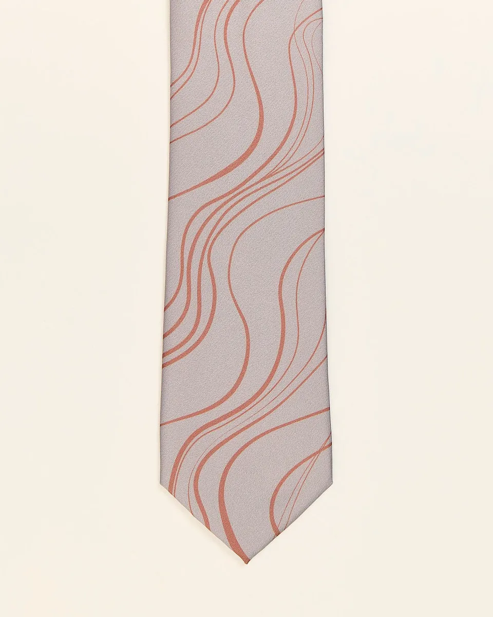 Мужской серый галстук с принтом PuroEgo
Мужской серый галстук с принтом PuroEgo